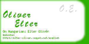 oliver elter business card